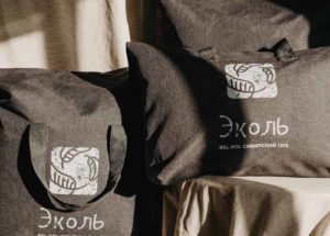 образец упаковки Подушка пуховая BelPol ЭКОЛЬ белый полупух (средняя)