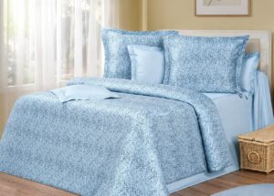 Комплект постельного белья Cotton Dreams Manchester, мако‑сатин 300 TC, коллекция Premiata, дизайн по мотивам Уильяма Морриса.