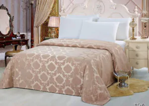 Покрывало на кровать YG-6 KINGSILK однотонное стеганое - CottonNew.ru