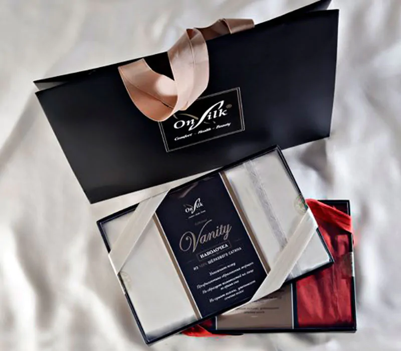 Образец упаковки шелковые наволочки Onsilk 50*70 - CottonNew.ru