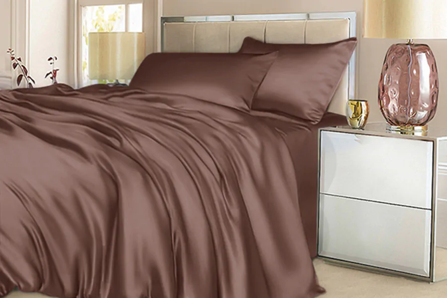 Шелковое постельное белье Luxe Dream Marsala (Марсала)