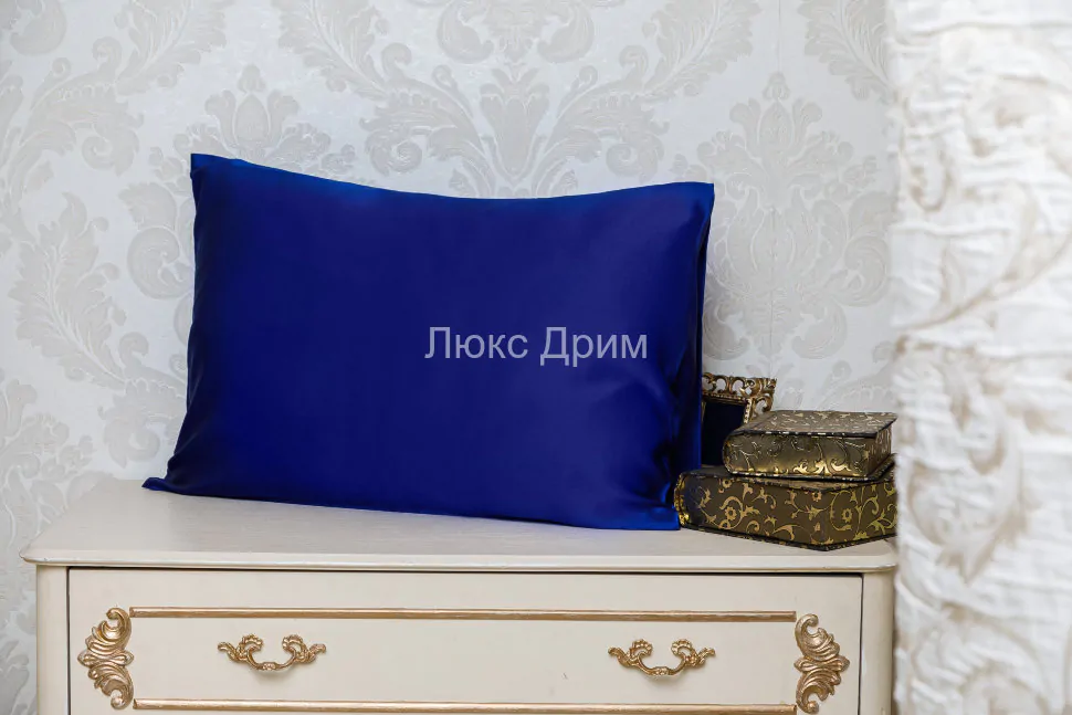 Шелковая наволочка Luxe Dream Синий 2 шт. шелк 100%