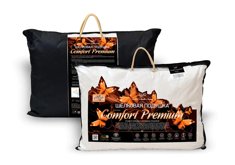 Шелковая подушка Onsilk Comfort Premium 50/70 M (средняя) — изображение 6