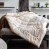 Одеяло шерстяное ALMOND CAMEL GRASS