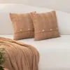 Декоративная наволочка Luxberry LUX 10 рыжая замша 40x40 купить