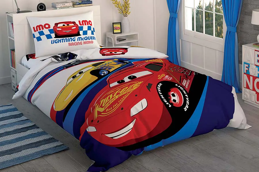 Детское постельное белье TAC CARS RACE хлопок 100%
