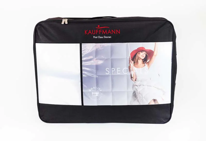 Образец упаковки одеяло пуховое Kauffmann