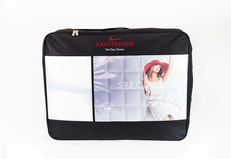 Образец упаковки одеяло шелковое Kauffmann Lotus fresh Decke