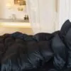 Постельное белье BLACK BRILLIANT GRASS комплект в интерьере