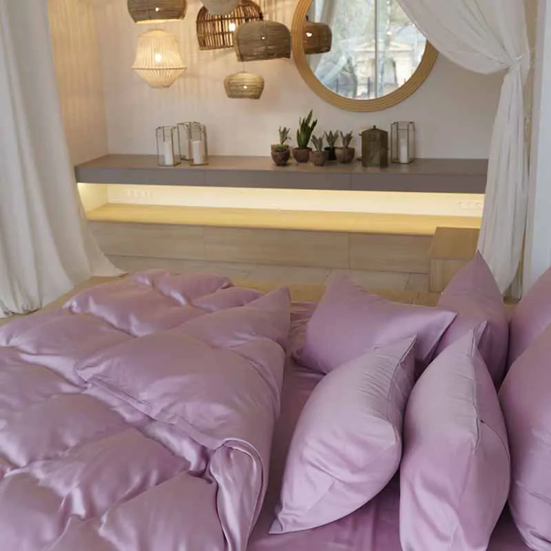 Постельное белье LILAC BRILLIANT GRASS в интерьере