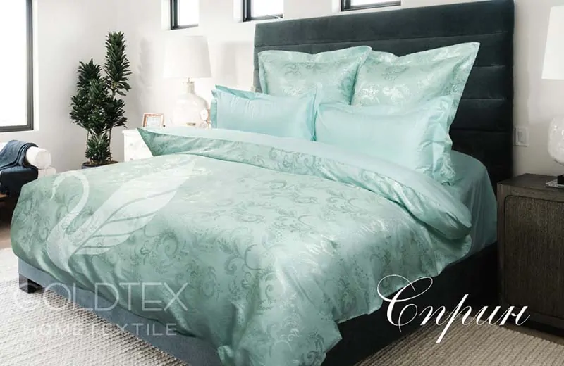 Постельное белье жаккард Сприн Goldtex купить