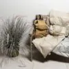 Плед пуховый Travel Plaid Grass бежевый купить дорожный