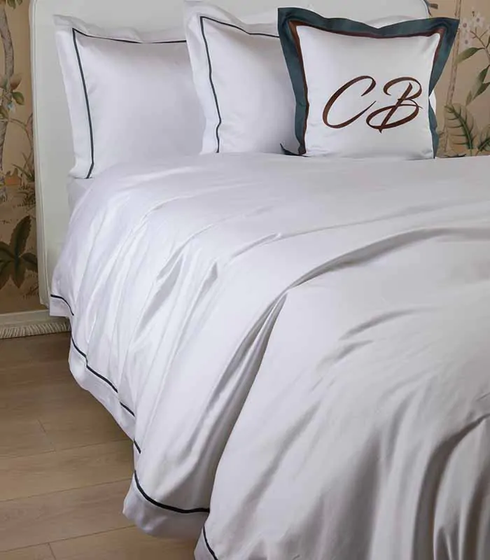Постельное белье Claire Batiste Atelier "RHONE" Bianco Ottico 300ТС — изображение 5