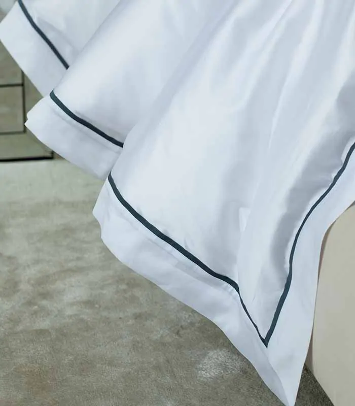 Постельное белье Claire Batiste Atelier "RHONE" Bianco Ottico 300ТС — изображение 7