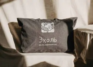 образец упаковки Подушка пуховая BelPol ЭКОЛЬ серый пух (мягкая) купить
